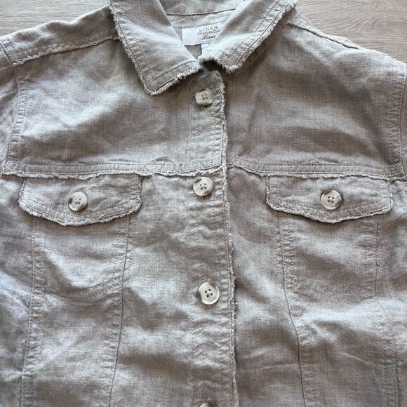 Linen Charter Club Luxury 100% Linen Jacket-Size L - Picture 7 of 10